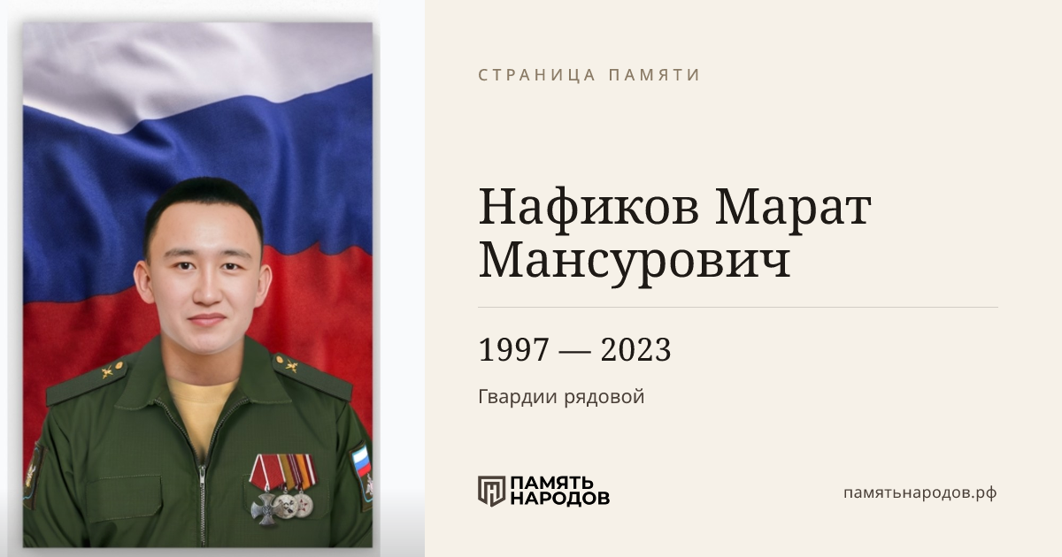 Нафиков Марат Мансурович