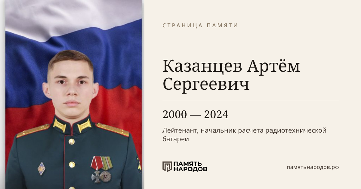 Казанцев Артём Сергеевич