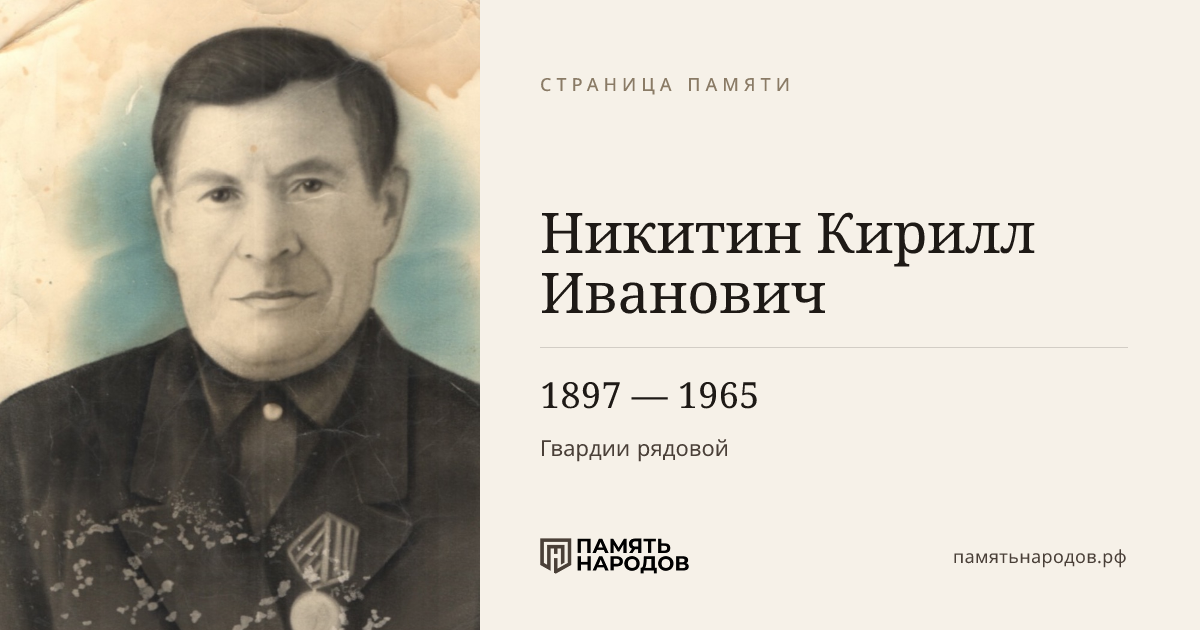 Никитин Кирилл Иванович