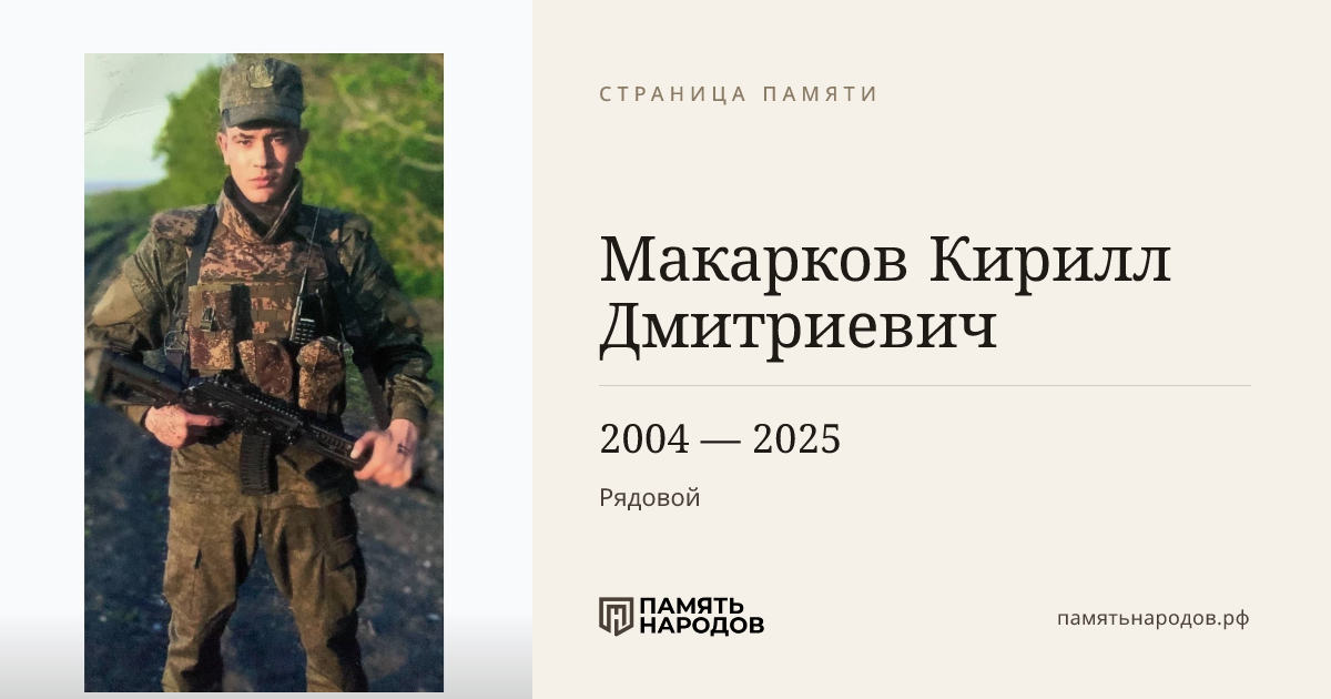 Макарков Кирилл Дмитриевич