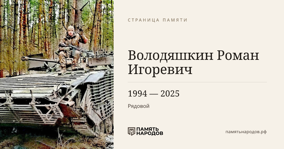 Володяшкин Роман Игоревич