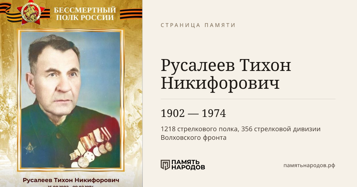 Русалеев Тихон Никифорович