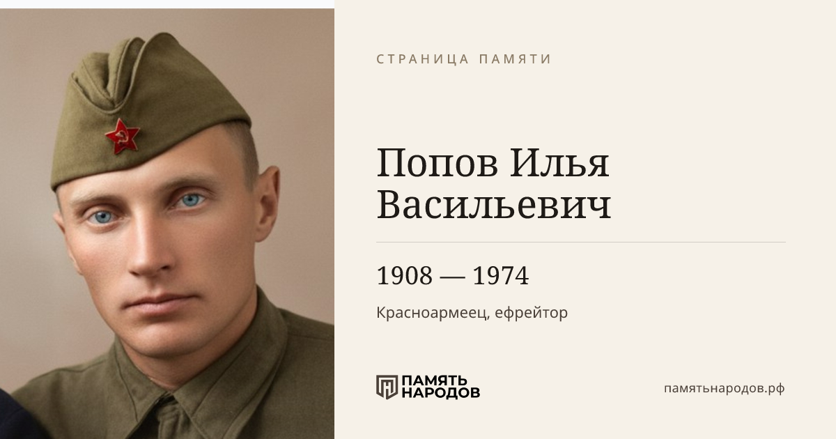 Попов Илья Васильевич